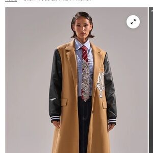 LOOKING FOR: The AKIRA Label Brentwood Variety Trench Tan and Black Varsity Coat